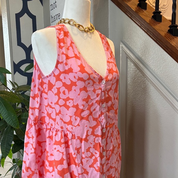 Floral Pink Sleeveless Dress - Picture 6 of 8